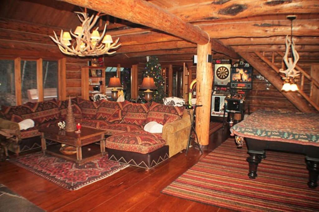 הוילה Winhall The Kresge Kabin - Authentic Grand Log Cabin. מראה חיצוני תמונה